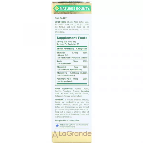 Nature's Bounty B-Complex Sublingual Liquid ����������� ������� 