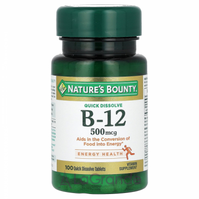 Nature's Bounty Vitamin B-12 500 mcg ĳ  