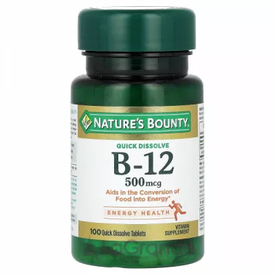 Nature's Bounty Vitamin B-12 500 mcg ĳ  