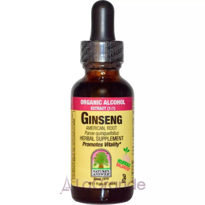 Nature's Answer Ginseng Organic Alcohol Extract (1:1)   