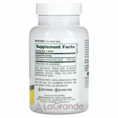 NaturesPlus PABA 1000 mg ĳ  