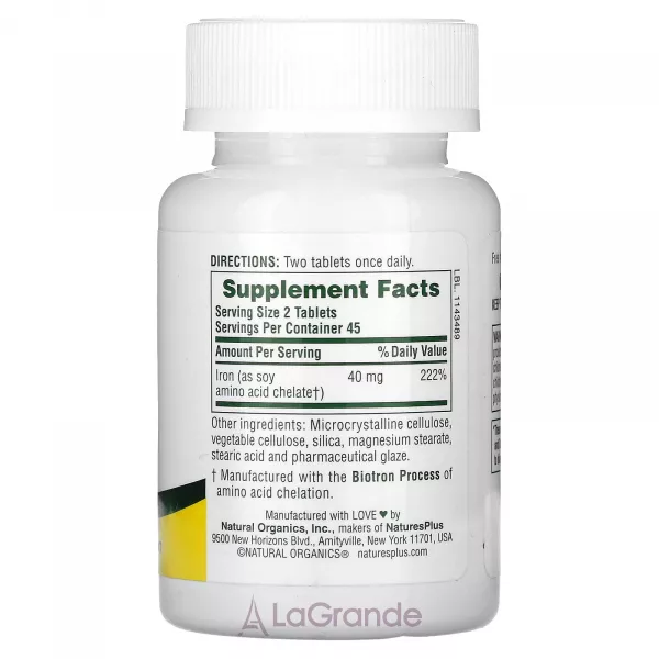NaturesPlus Iron 40 mg ����������� ������� 