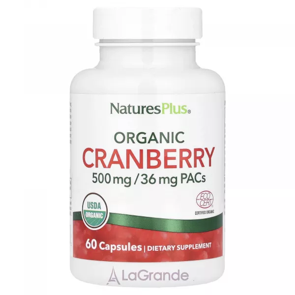 NaturesPlus Organic Cranberry 500 mg ����������� ������� 