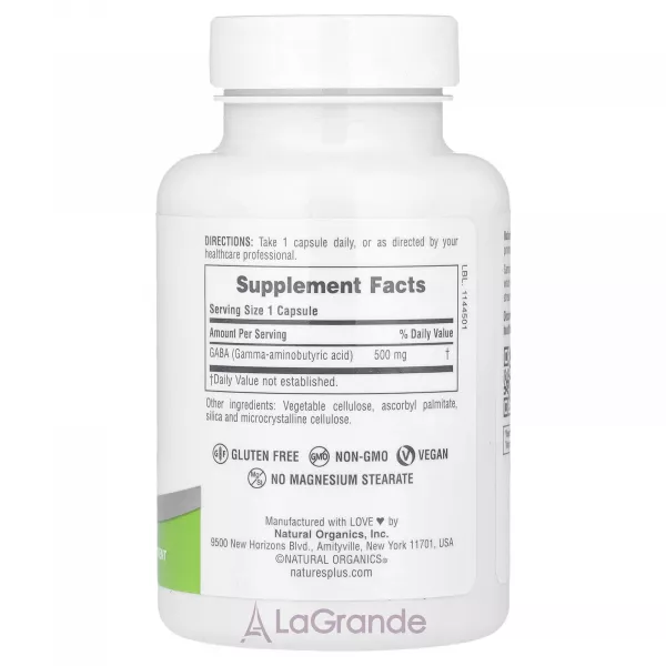 NaturesPlus PRO GABA 500 ����������� ������� 