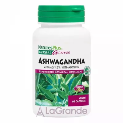 NaturesPlus Herbal Actives Ashwagandha 450 mg ĳ  