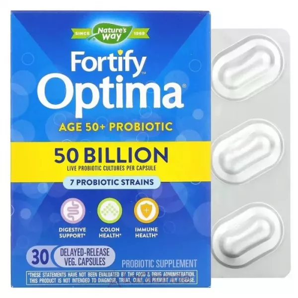 Nature's Way Fortify Optima Probiotic Age 50+ ��������� ��� �������� 50+, 50 ���� ���