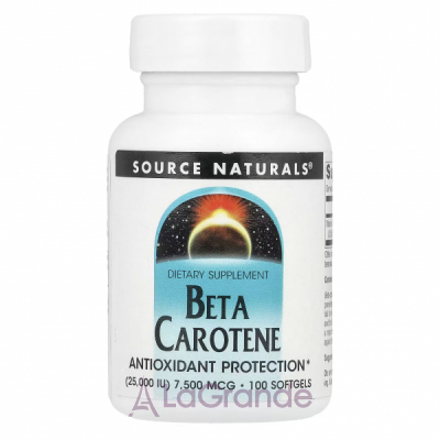 Source Naturals Beta Carotene 7500 mcg (25000 IU) ĳ  