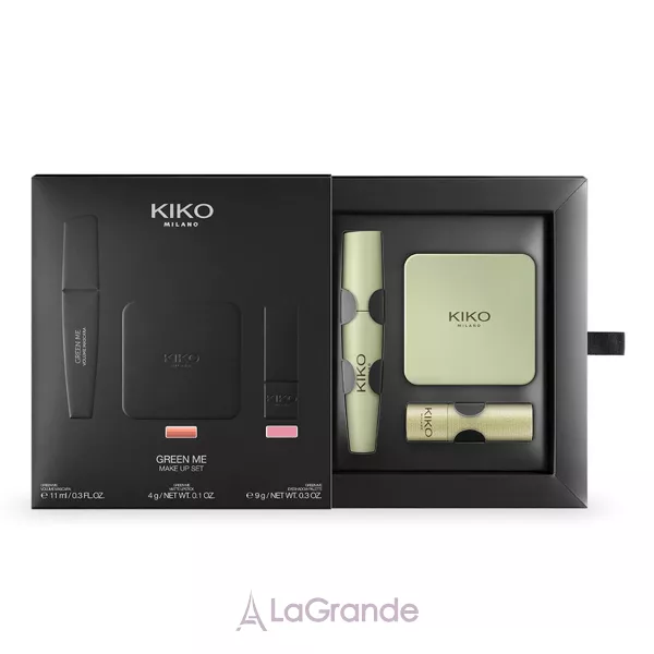 Kiko Milano Green Me Make Up Set ����� (mascara/11ml + palette/9g + lipstick/4)