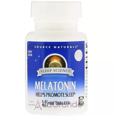 Source Naturals Sleep Science Melatonin 1mg     
