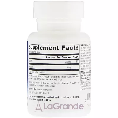 Source Naturals Sleep Science Melatonin 1mg     