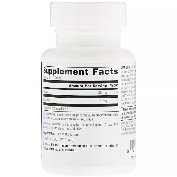 Source Naturals Sleep Science Melatonin 1mg ������� ������� ��� ��� 
