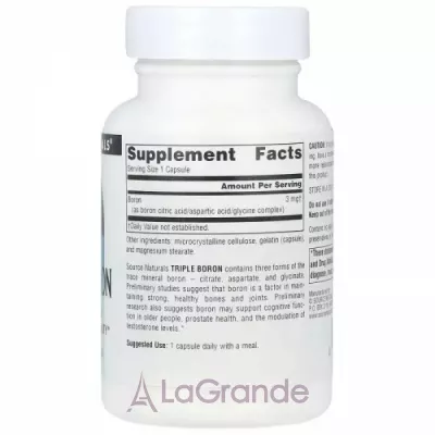 Source Naturals Triple Boron 3 mg   