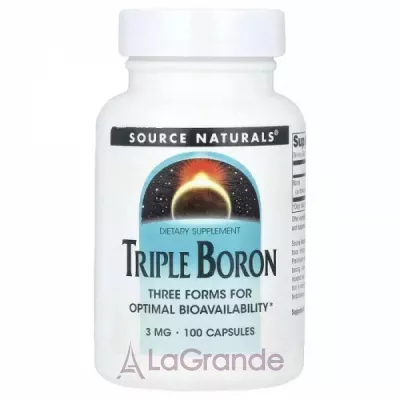 Source Naturals Triple Boron 3 mg   