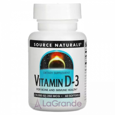 Source Naturals Vitamin D-3 10000 IU   