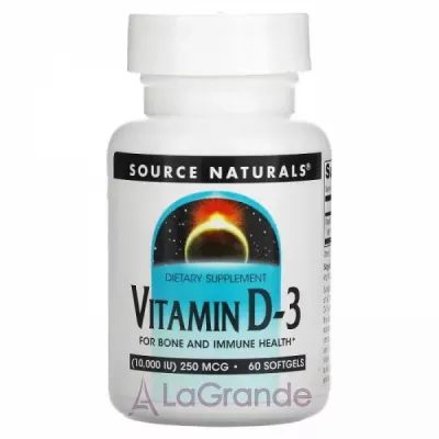 Source Naturals Vitamin D-3 10000 IU   