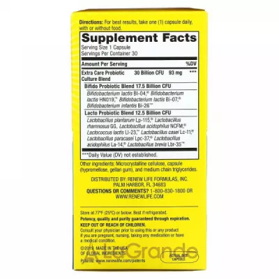 Renew Life Ultimate Flora Extra Care Probiotic ĳ  