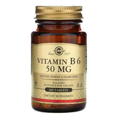 Solgar Vitamin B6 50 mg   