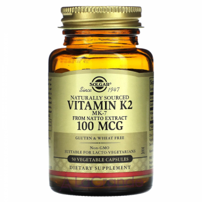Solgar Naturally Sourced Vitamin K2 100 mg ĳ  