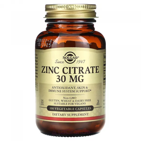 Solgar Zinc Citrate 30 mg ĳ������ ������� 