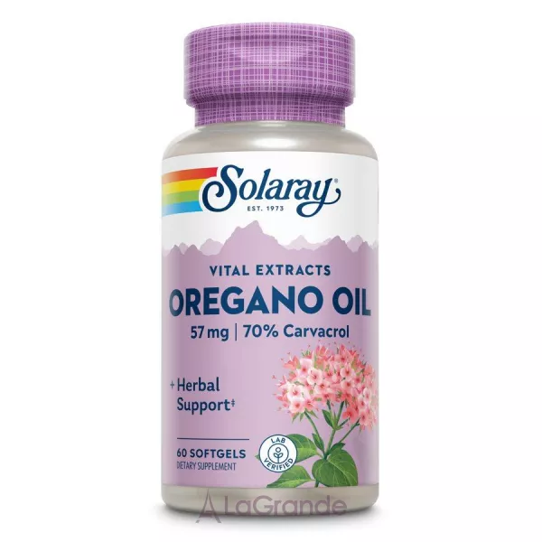Solaray Oregano Oil 70% Carvacrol ����������� ������� 