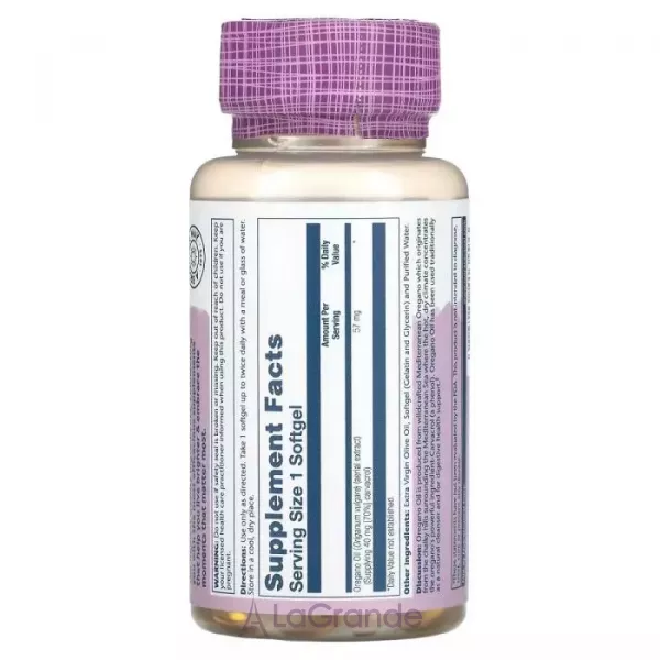 Solaray Oregano Oil 70% Carvacrol ����������� ������� 