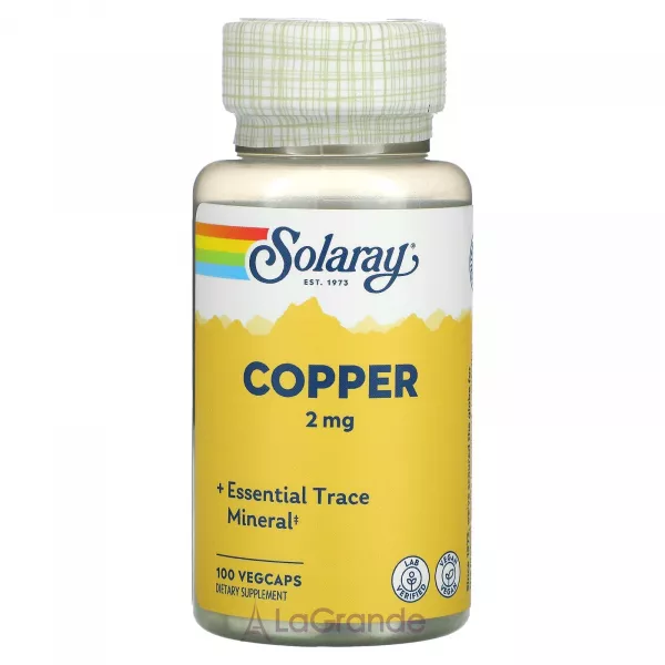 Solaray Copper 2 mg ����������� ������� 