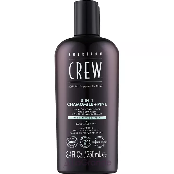 American Crew 3-In-1 Chamomile + Pine Shampoo Conditioner And Body Wash ���� 3 � 1 �� ������� �� �������� �� ���� 