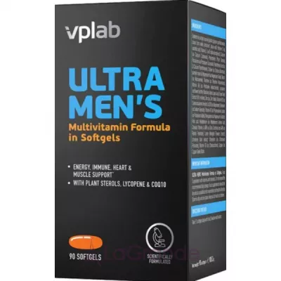 VPLab Ultra Men's Multivitamin Formula Softgels   