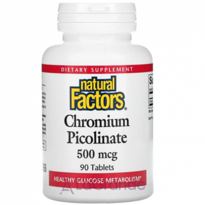 Natural Factors Chromium Picolinate 500 mcg ĳ  