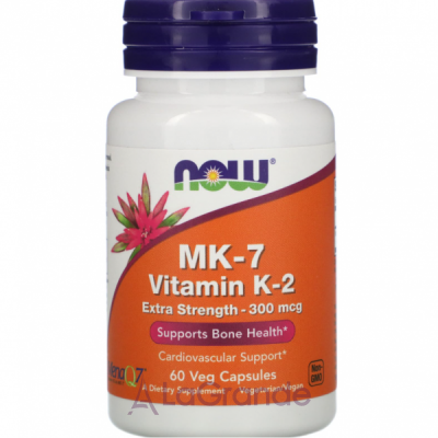 Now Foods MK-7 Vitamin K-2 300 mcg MK-7 ³ K-2 300 