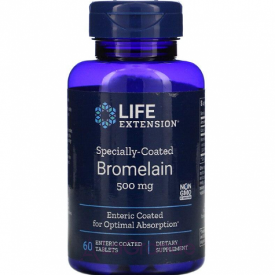 Life Extension Specially-Coated Bromelain 500 mg   