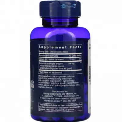 Life Extension Specially-Coated Bromelain 500 mg   
