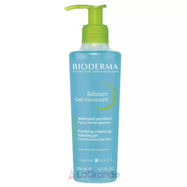 Bioderma Sebium Gel Moussant Purifying and Foaming Gel ���� ��������� ��� ������ � ��������������� ���� ����