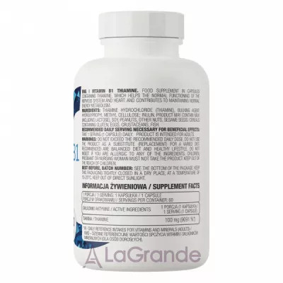 OstroVit Vitamin B1 Thiamine 100 mg   