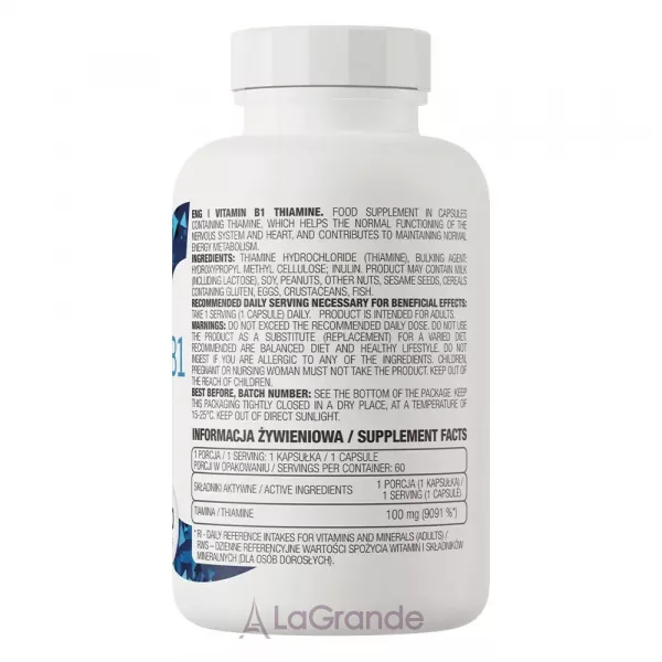 OstroVit Vitamin B1 Thiamine 100 mg ����������� ������� 
