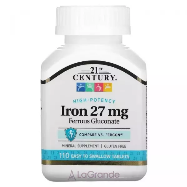 21st Century High-Potency Iron 27 mg ����������� ������� 