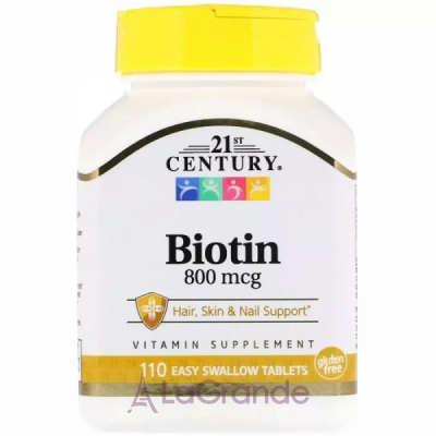 21st Century Biotin 800 mcg ĳ  