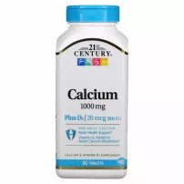 21st Century Calcium 1000 mg Plus D3 800 IU ����������� ������� "������� � ��������� D3", 1000 ��/800 ��