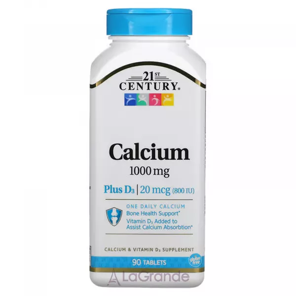 21st Century Calcium 1000 mg Plus D3 800 IU ����������� ������� 