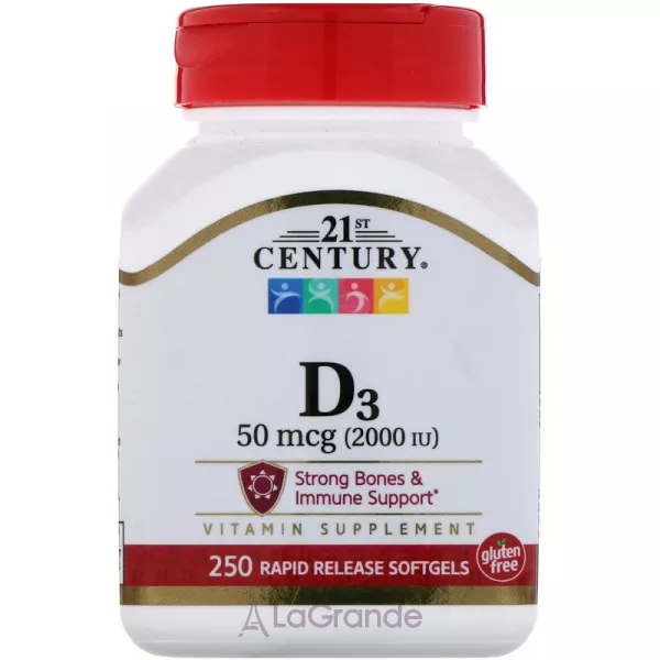 21st Century Vitamin D3 50 mcg (2000 IU) ����������� ������� 
