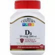 21st Century Vitamin D3 50 mcg (2000 IU) ĳ  