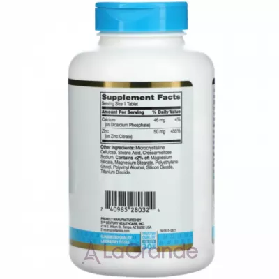 21st Century Zinc Citrate 50 mg ĳ  