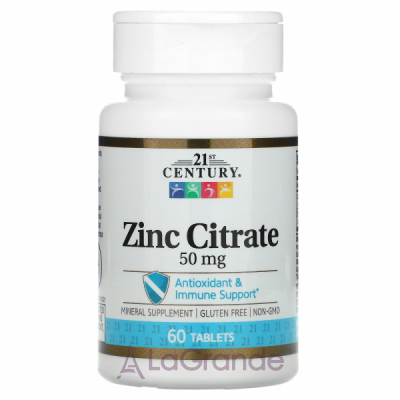 21st Century Zinc Citrate 50 mg ĳ  