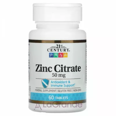 21st Century Zinc Citrate 50 mg ĳ  