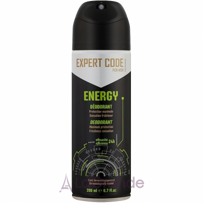 Expert Code For Men Deodorant Energy   
