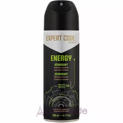 Expert Code For Men Deodorant Energy   