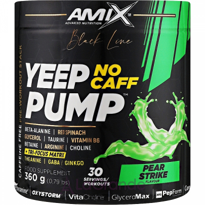 Amix Black Line Yeep Pump No Caff Pear Strike   