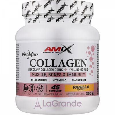 Amix Viscofan Collagen Drink + Hyaluronic Acid Vanilla  