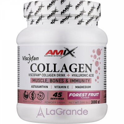 Amix Viscofan Collagen Drink + Hyaluronic Acid Forest Fruit  