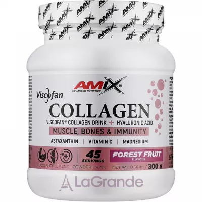 Amix Viscofan Collagen Drink + Hyaluronic Acid Forest Fruit  